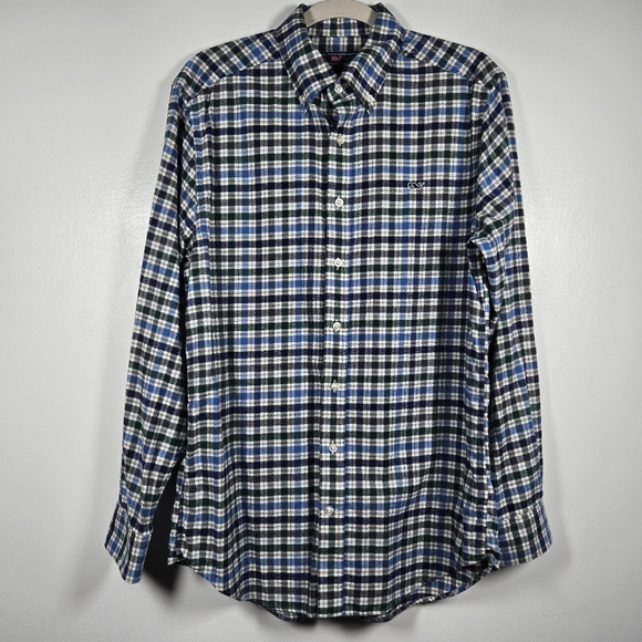 Vineyard Vines Other - Vineyard Vines Slim Fit Whale Shirt Long Sleeve Button Down Flannel Size Medium